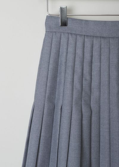 Thom Browne Below the knee grey pleated skirt 