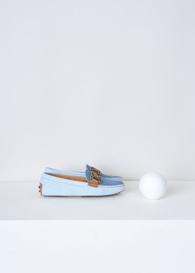 Tods Two-tone denim loafers photo 2