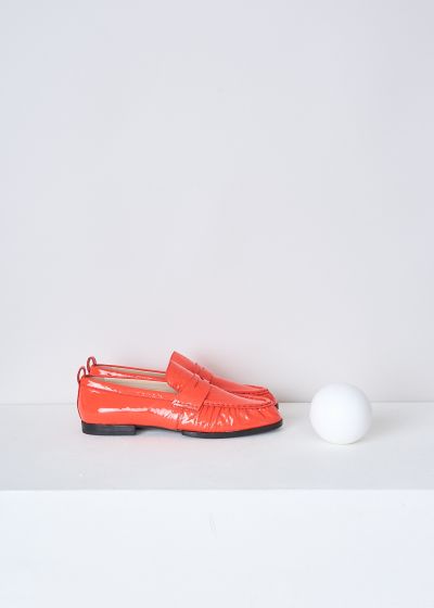 Tods Bright red lacquer loafers photo 2