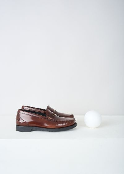 Tods Brown leather penny loafers photo 2