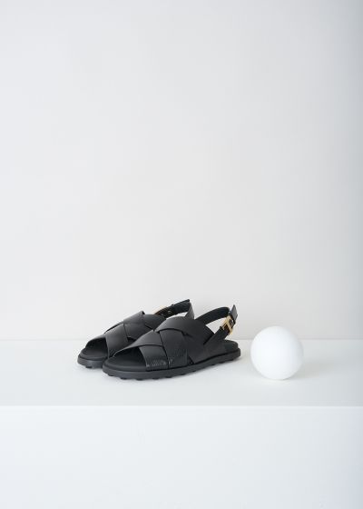 Tod's Black leather sandals
