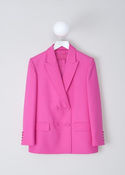 Valentino Pink PP double-breasted crepe couture jacket photo 2