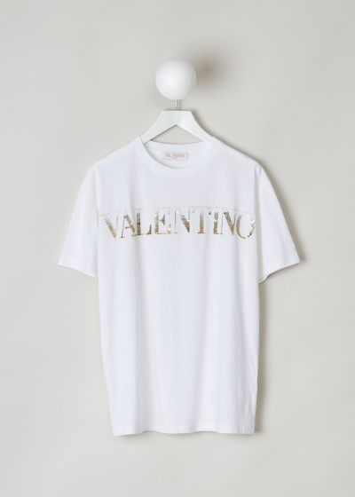 Valentino White T-shirt with sequin lettering  photo 2