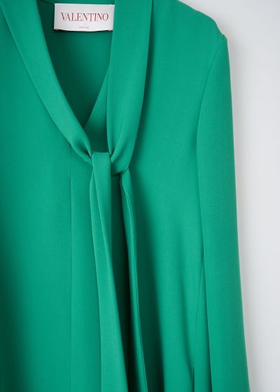 Valentino Green silk maxi dress