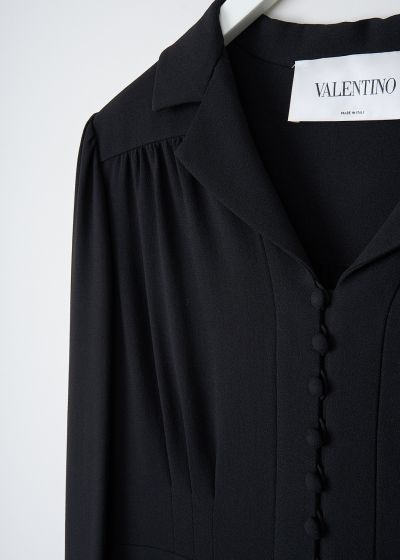 Valentino Black maxi blouse dress