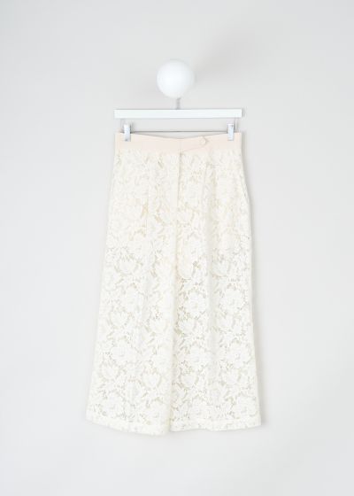 Valentino Off-white lace culotte pants photo 2