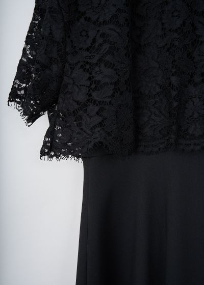 Valentino Black lace maxi dress