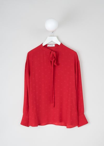 Valentino Bright red silk blouse  photo 2