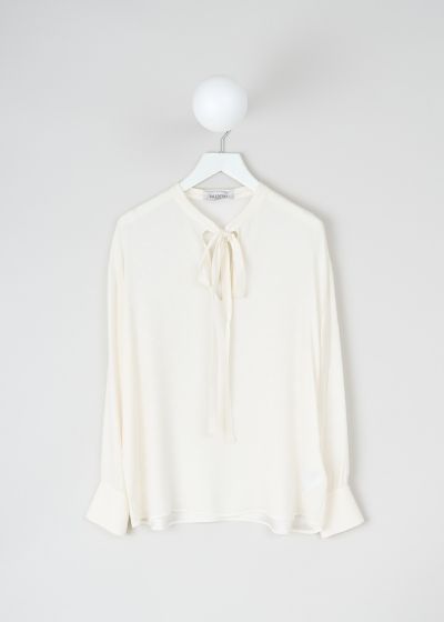 Valentino Cream white silk blouse photo 2