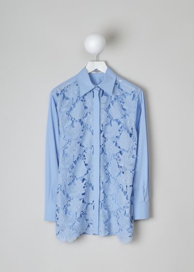 Valentino Light blue blouse with lace front  photo 2