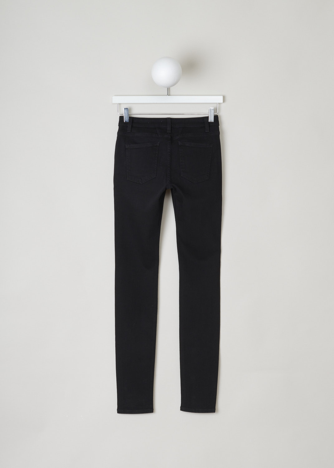 Closed, Black skinny lizzy jeans, lizzy_C91099_0E3_ED_ED, black, back, All black 5-pocket jeans comes in a skinny fit, and mid-waist height. The cotton blend used for this model is know for its high elasticity.